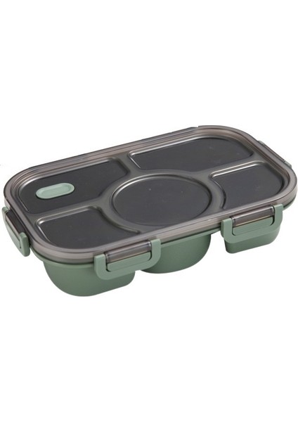 Plastik Beş Bölmeli Öğle Yemeği Kutusu Taşınabilir Mikrodalga Öğle Yemeği Kutusu (Yurt Dışından)