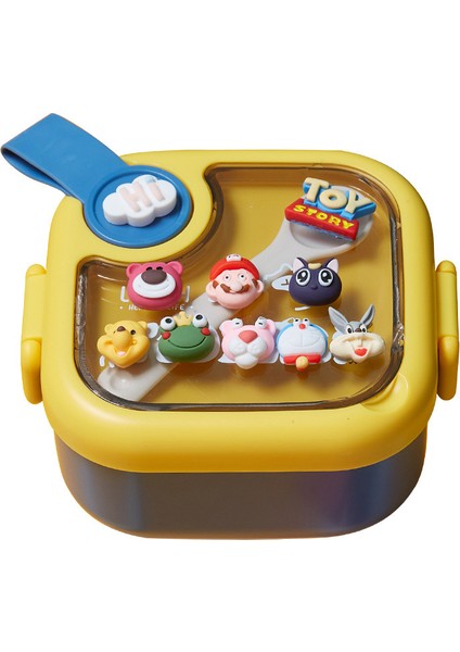 Çocuklar Öğle Yemeği Kutusu Paslanmaz Çelik Sevimli Öğle Yemeği Kutusu Seti (Yurt Dışından)