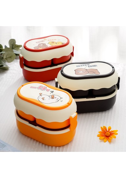 Çift Katmanlı Bölme Yemek Kabı Taşınabilir Büyük Kapasiteli Yemek Kabı (Yurt Dışından) fiyatları