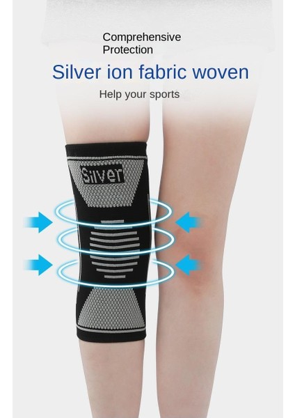 Gümüş Elyaf Gümüş Iyon Spor Dizlikler Deodorant Nefes Koşu Dağcılık Örme Spor Koruyucu Donanım (Yurt Dışından) fiyatları