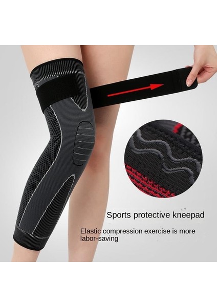 Örme Spor Dizlikler Açık Erkek ve Kadın Bisiklet Spor Basketbol Koruyucu Donanım Kayışı Bacak Koruma Kılıfı (Yurt Dışından) modelleri