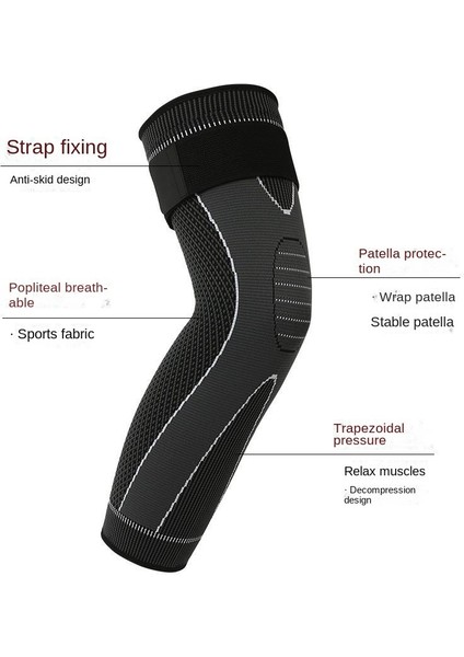 Örme Spor Dizlikler Açık Erkek ve Kadın Bisiklet Spor Basketbol Koruyucu Donanım Kayışı Bacak Koruma Kılıfı (Yurt Dışından) fırsatları