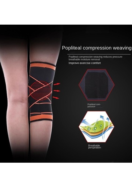 Örme Spor Dizlikler Basınçlı Koşu Basketbol Bisiklet Spor Nefes Alabilen Sargı Koruyucu Donanım (Yurt Dışından) fırsatları