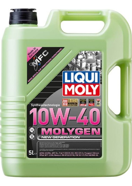 Lıquı Moly 9951 Molygen New Generation 10W-40 5l (Benzın&dızel)