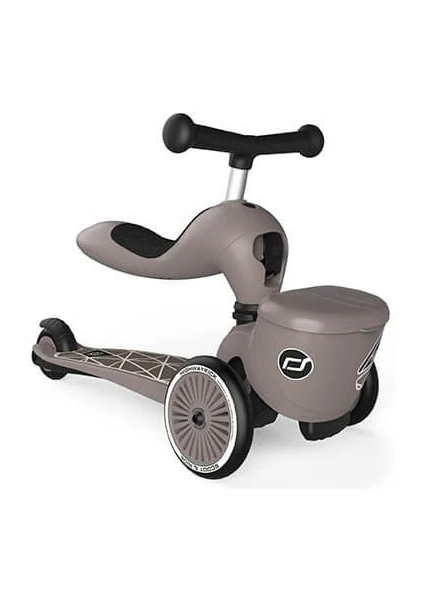 Scoot And Ride Highwaykick 1 Lifestyle Scooter - Brown Lines 210621-96605