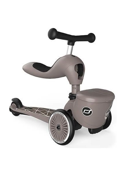 Scoot And Ride Highwaykick 1 Lifestyle Scooter - Brown Lines 210621-96605