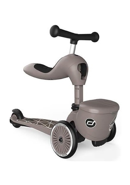 Scoot And Ride Highwaykick 1 Lifestyle Scooter - Brown Lines 210621-96605