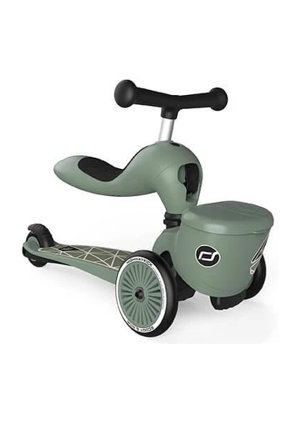 Scoot And Ride Highwaykick 1 Lifestyle Scooter - Green Lines 210621-96604