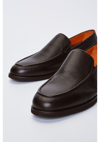 Jolanda Erkek Kahverengi Floter Hakiki Deri Loafer Ayakkabı 537 3217 Erk Ayk Y23 fırsatları