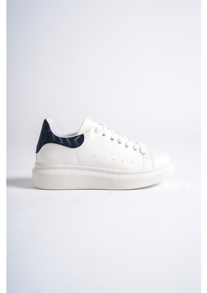 MBMKQ200-BSDF Kadın Kalın Taban Beyaz/sedef Sneaker & Spor Ayakkabı