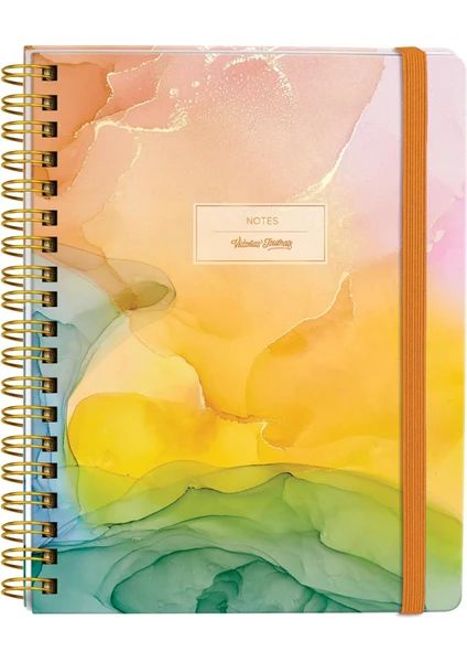 Victoria's Journals Spiralli Defter Sert Kapak 192 Sayfa 96 Yaprak 20X28 cm 90GR. Çizgili