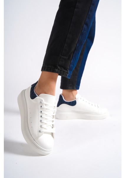 MBMKQ200-BSDF Kadın Kalın Taban Beyaz/sedef Sneaker & Spor Ayakkabı modelleri