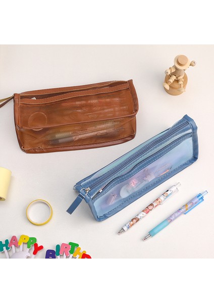 Çift Çekme File Kalem Kutusu (Yurt Dışından) fırsatları