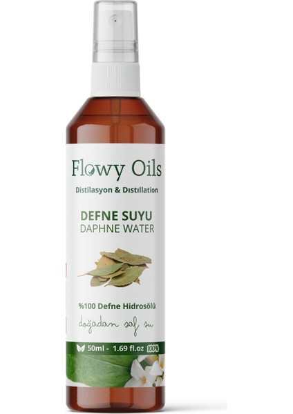 Defne Suyu %100 Tam Saf Doğal Yağlı Distilasyon Hidrosöl Suyu Tonik Daphne Hydrosol Tonic 50ML