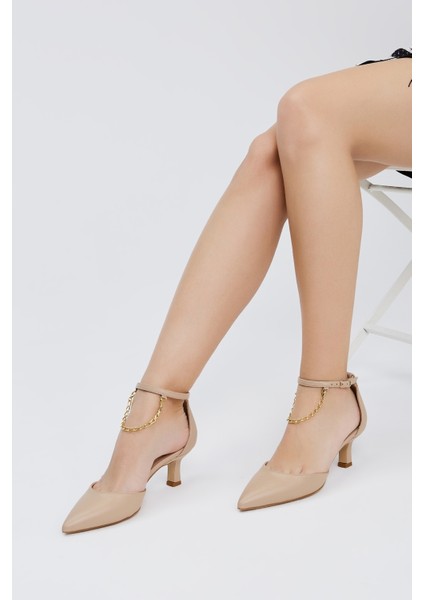 Bianca Kadın Nude Hakiki Deri Topuklu Ayakkabı 613 26818 Bn Ayk Y23 fiyatları