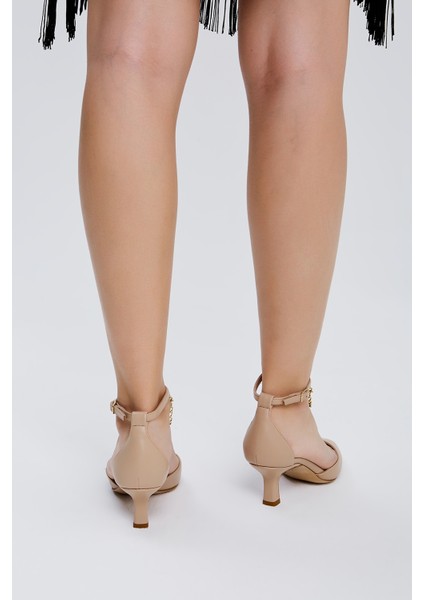 Bianca Kadın Nude Hakiki Deri Topuklu Ayakkabı 613 26818 Bn Ayk Y23 fırsatları