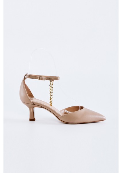 Bianca Kadın Nude Hakiki Deri Topuklu Ayakkabı 613 26818 Bn Ayk Y23 indirimleri