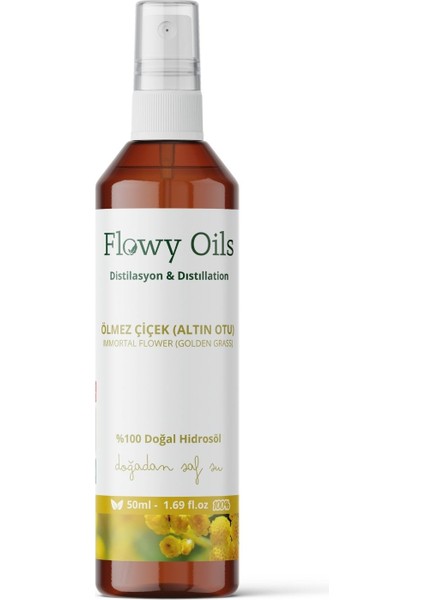 Ölmez Çiçek - Altın Otu Suyu %100 Tam Saf Doğal Yağlı Distilasyon Hidrosöl Suyu Tonik Hydrosol 50ML fiyatları