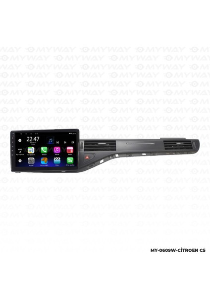 Citroen C5 Android 12 Multimedya Carplay 2gb RAM+32GB HDD Navigasyon Oem Ekran