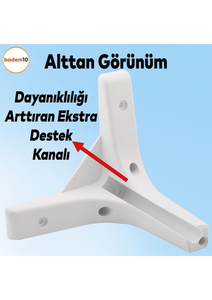 Sedef Lüks Mobilya Kanepe Sehpa Tv Ünitesi Koltuk Ayağı 17 cm Beyaz Ayak 4 Adet