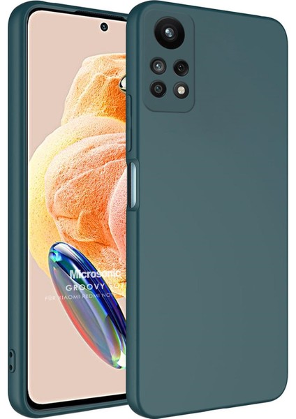 Redmi Note 12 Pro 4g Kılıf Groovy Soft Koyu Yeşil