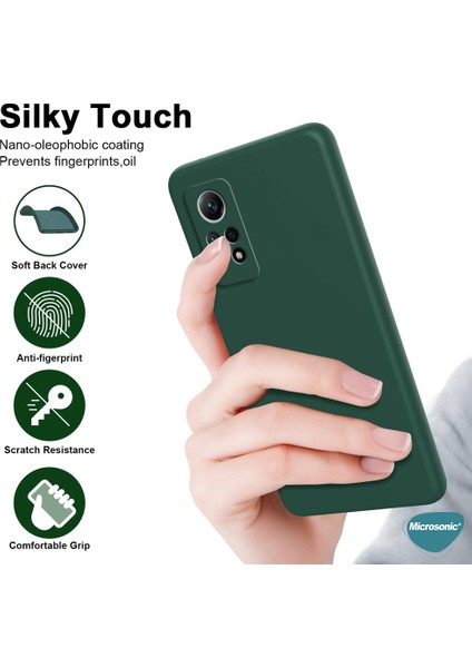 Redmi Note 12 Pro 4g Kılıf Groovy Soft Koyu Yeşil