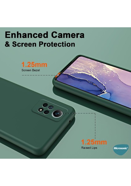 Redmi Note 12 Pro 4g Kılıf Groovy Soft Koyu Yeşil