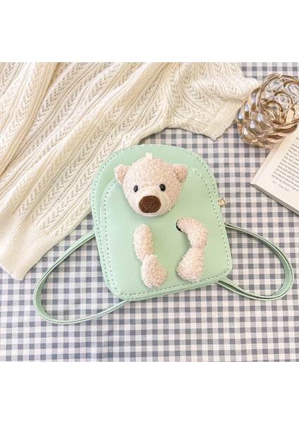 Karikatür Sevimli Messenger Çanta El Dikili Ayı Sırt Çantası (Yurt Dışından)