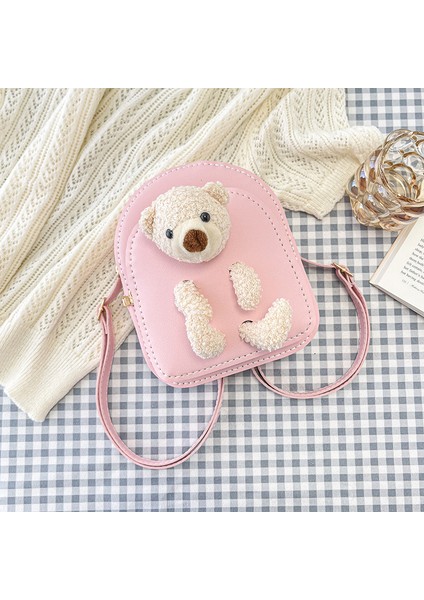 Karikatür Sevimli Messenger Çanta El Dikili Ayı Sırt Çantası (Yurt Dışından)