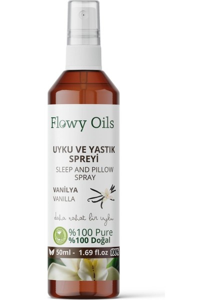 Vanilya Uyku ve Yastık Spreyi Vanilla Sleep And Pıllow Spray 50 ml
