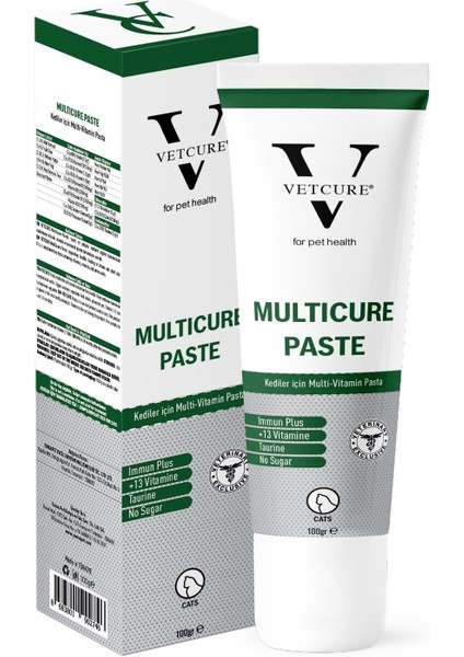 Multicure Kedi Multivitamin ve Mineral Desteği Paste 100 gr