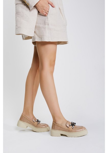 Elda Kadın Vizon Vegan Loafer Ayakkabı 817 1983-1 Bn Ayk Y23 fiyatları