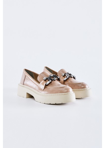 Elda Kadın Vizon Vegan Loafer Ayakkabı 817 1983-1 Bn Ayk Y23 indirimleri