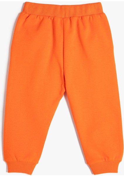 Basic Jogger Eşofman Altı Şardonlu Beli Bağlamalı Pamuklu