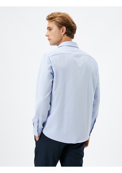 Basic Gömlek Klasik Yaka Düğmeli Uzun Kollu Non Iron fırsatları