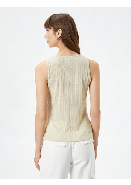 Slim Fit Triko Atlet Halter Yaka