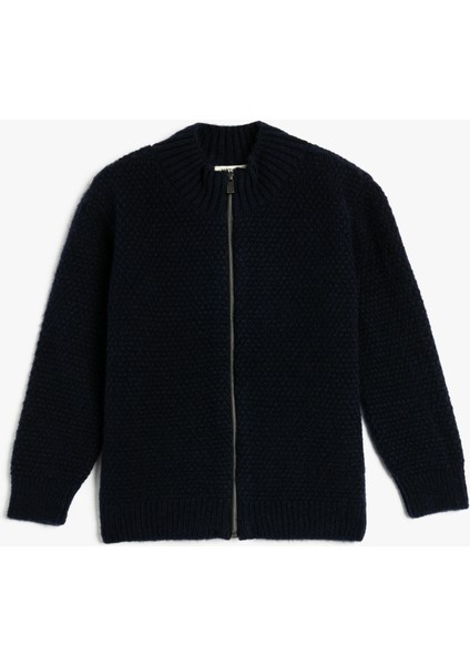 Okul Hırkası Fermuarlı Triko Dik Yaka Uzun Kollu fiyatları