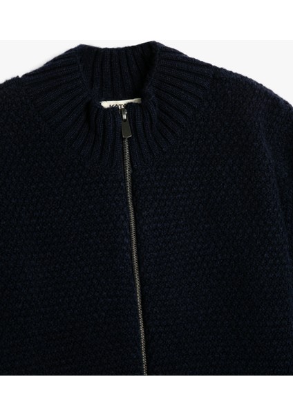 Okul Hırkası Fermuarlı Triko Dik Yaka Uzun Kollu fırsatları