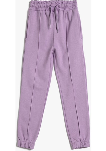 Basic Jogger Eşofman Altı Şardonlu Beli Bağlamalı Cepli