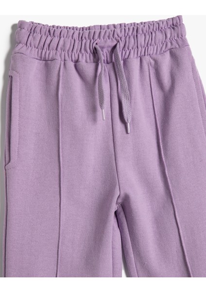 Basic Jogger Eşofman Altı Şardonlu Beli Bağlamalı Cepli modelleri