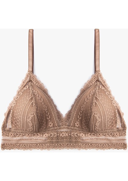 Balensiz Dantelli Sütyen Dolgusuz İnce Askılı