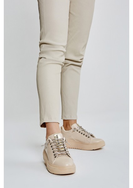 Clair Kadın Bej Vegan Spor Ayakkabı 817 AD1995 Bn Ayk Y23