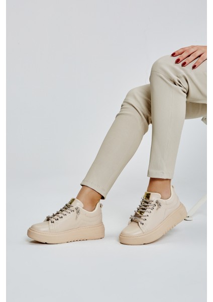 Clair Kadın Bej Vegan Spor Ayakkabı 817 AD1995 Bn Ayk Y23 modelleri
