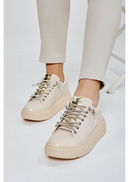 Clair Kadın Bej Vegan Spor Ayakkabı 817 AD1995 Bn Ayk Y23 fırsatları