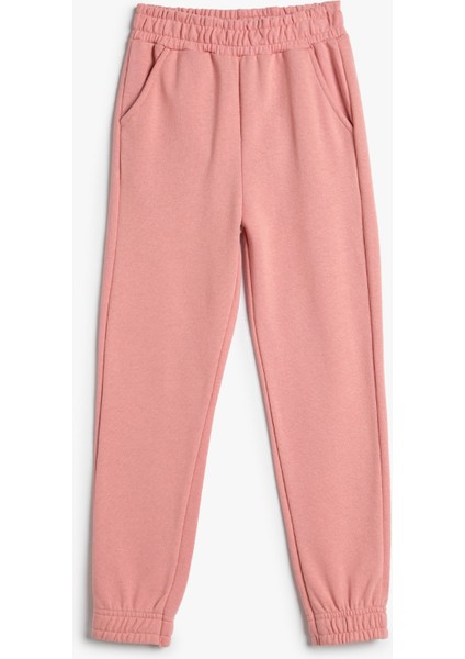 Basic Jogger Eşofman Altı Şardonlu Cepli Beli Lastikli Pamuklu