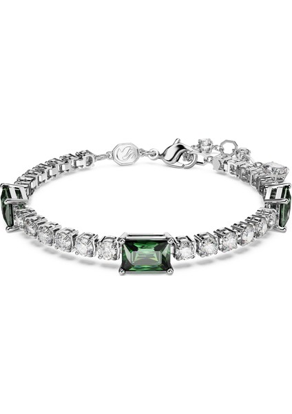 5666422 Swarovski Bilezik Matrix:tb Green Stones Gre/rhs M