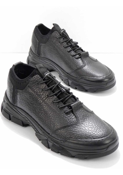 Siyah Floter Leather Erkek Casual Ayakkabı E01380905340