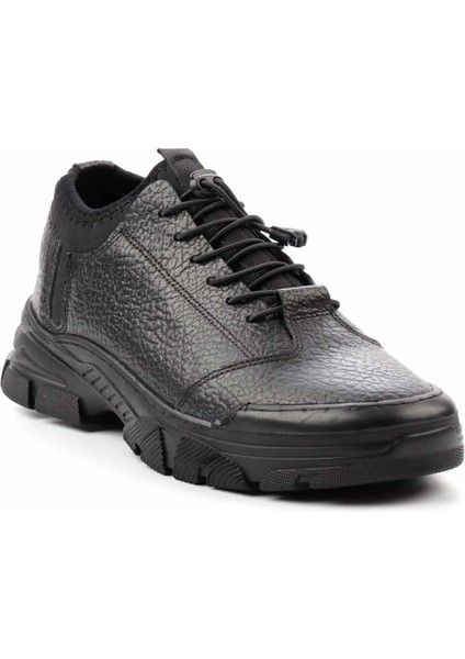 Siyah Floter Leather Erkek Casual Ayakkabı E01380905340 modelleri