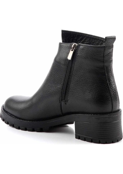 Siyah Leather Kadın Bot & Bootie K02531230203 modelleri