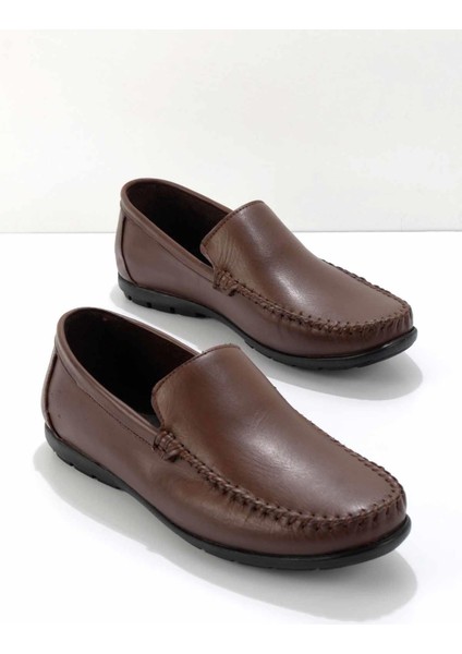 Kahve Leather Erkek Loafer Ayakkabı E01378051003